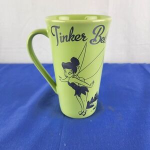 Disney Store Exclusive Fairy TINKER BELL Sketch Green Yellow Coffee Mug Cup